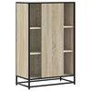 vidaXL Highboard sonoma eik 68x35x106,5 cm konstruert tre og metall