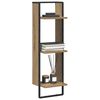 vidaXL Vegghylle med hylle Artisan Eik 30 x 25 x 100 cm Konstruert tre