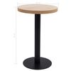 vidaXL Bistrobord lysebrun 50 cm MDF