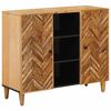 vidaXL Oppbevaringsskap Brun 90 x 33,5 x 75 cm Massiv mango tre