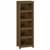 vidaXL Bokhylle honningbrun 50x35x154 cm heltre furu