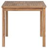vidaXL 3-delt hagespisesett 80x80 cm heltre teak