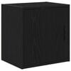 vidaXL Garasjeskap 2 stk svart konstruert tre
