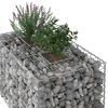 vidaXL Gabion hevet seng s&oslash;lv 100 x 60 x 55 cm Galvanisert St&aring;l