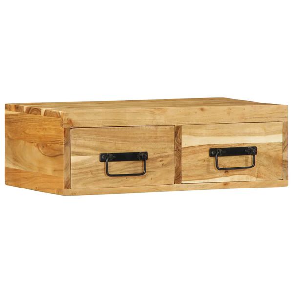 vidaXL Veggmontert TV-benk 60x30x19 cm heltre akasie