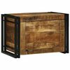 vidaXL Lagringsboks Brun og svart 60 x 40 x 41 cm Massiv mango tre