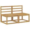 vidaXL 2 Stk Ute Midt Sofa Solid akasietre Hvit 59 x 63 x 73 cm
