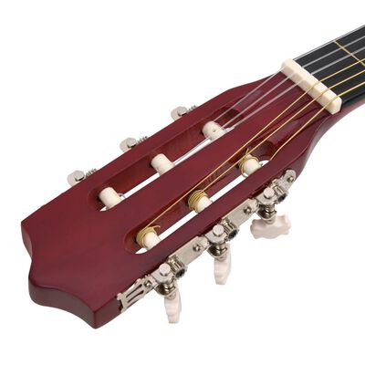 vidaXL Western akustisk cutaway gitarsett 12 deler med 6 strenger 38"