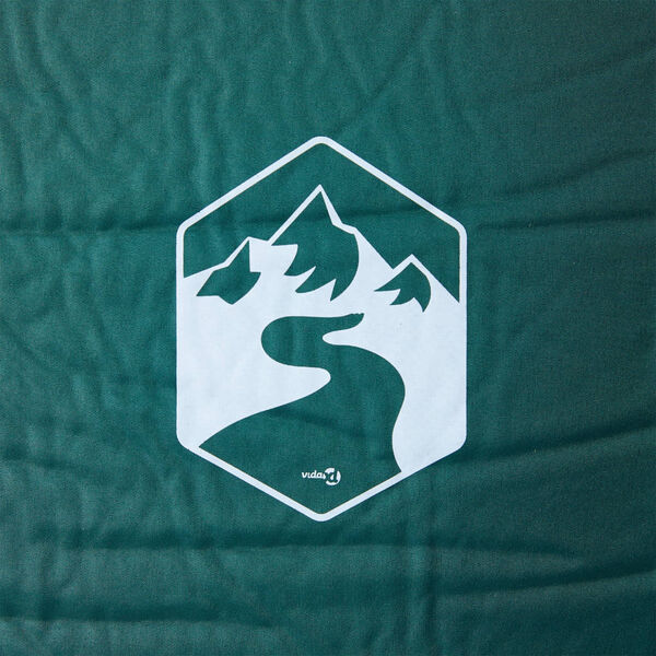 vidaXL Selvoppbl&aring;sende campingmadrass med pute for 1 person gr&oslash;nn