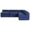 vidaXL Modulsofa 4 pcs Indigo stoff