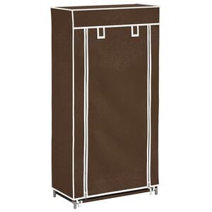 Stoff Skoskap 58 x 28 x 106 cm Brun