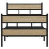 vidaXL Sengeramme i metall uten madrass sonoma eik 80x200 cm