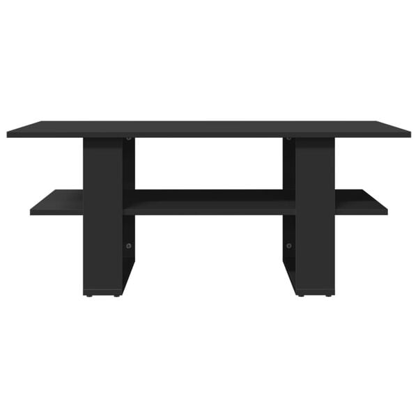 vidaXL Salongbord svart 102x55x42 cm konstruert tre