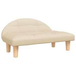 vidaXL Hundeseng Kremfarget 70x52x30 cm Stoff