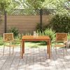 vidaXL Hage Spisegruppe 3 pcs Beige Poly rattan