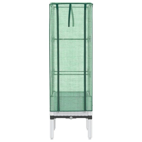 vidaXL H&oslash;yseng med drivhustrekk rottingutseende 40x40x140 cm