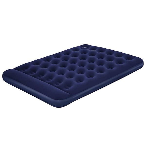 Bestway Oppbl&aring;sbar flokket luftseng med innebygd pumpe 203x152x28 cm