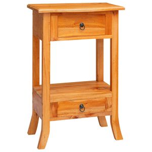 vidaXL Konsollbord Naturlig 50,5 x 30 x 75,5 cm Massiv Mahogni Tre