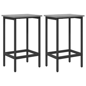 vidaXL Barstol 2 stk. Gr&aring; Sonoma 40 x 32 x 64 cm Konstruert tre