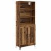 vidaXL H&oslash;yskap 2 stk. Gammelt tre 69,5 x 34 x 180 cm Konstruert tre