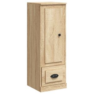 vidaXL Highboard sonoma eik 36x35,5x103,5 cm konstruert tre