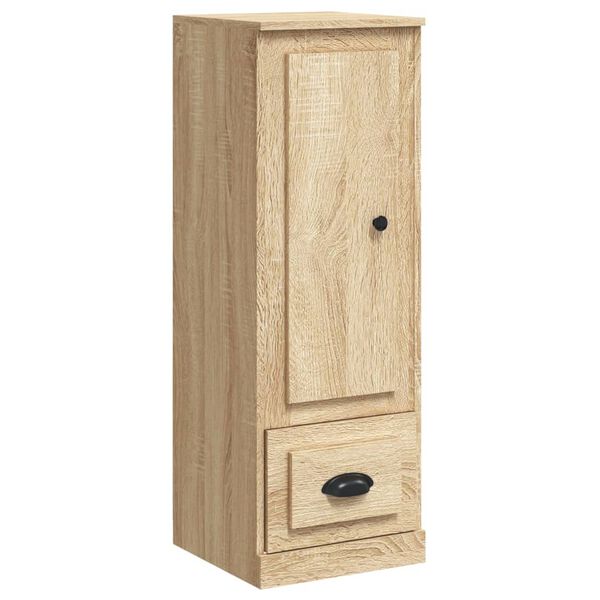 vidaXL Highboard sonoma eik 36x35,5x103,5 cm konstruert tre