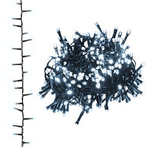 vidaXL LED-strenglys med 2000 lysdioder kaldhvit 45 m PVC