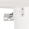vidaXL Veggskap hvit 45x30x35 cm heltre furu