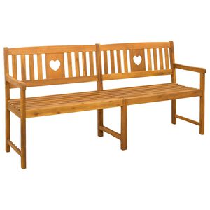 vidaXL Utend&oslash;rs benk 4 -seter 180 x 56 x 90 cm Solid akasietre