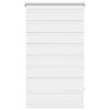 vidaXL Sebragardin 70,9x120 cm Stoffbredde 66,7 cm hvit