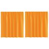 vidaXL Voilegardiner med hemper 2 stk oransje 140x140 cm
