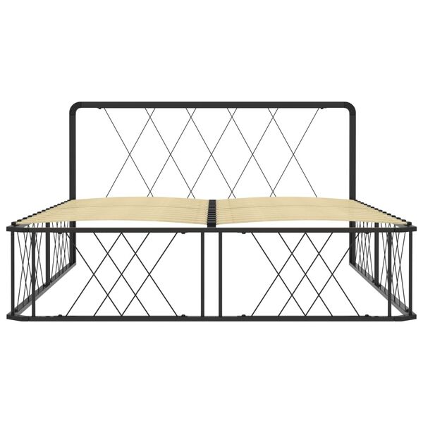 vidaXL Sengeramme svart metall 140x200 cm