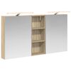 vidaXL Baderomsskapsett 3 stk. 130 x 14,5 x 70 cm Konstruert tre