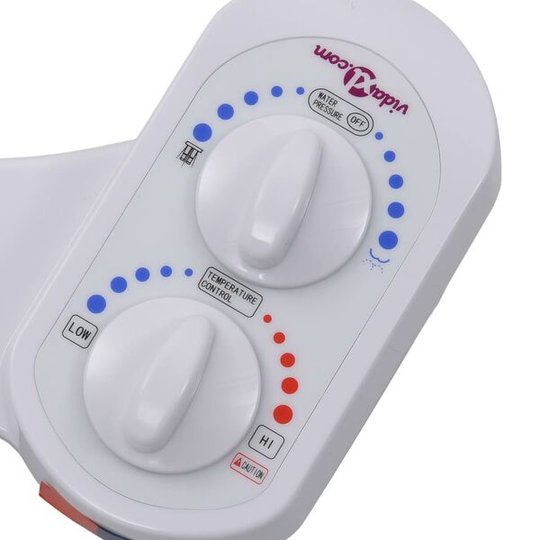 vidaXL Toalettfeste for bidet enkel dyse varmt og kaldt vann