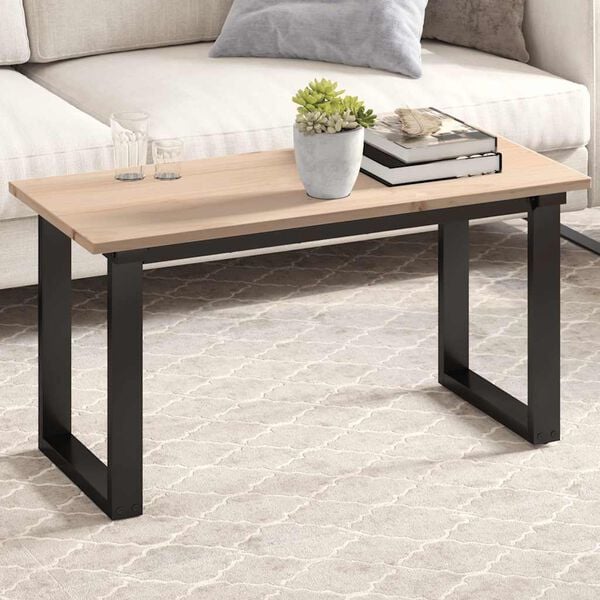 vidaXL Bordplate 90x40x1,7 cm rektangul&aelig;r heltre furu