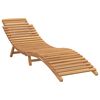 vidaXL Solstol Brun 198 x 55 x 58,5 cm Massivt Teaktre