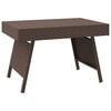 vidaXL Sammenleggbart sidebord brun 60x40x38 cm polyrotting