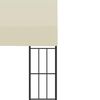 vidaXL Veggmontert paviljong 3x6 m kremhvit stoff