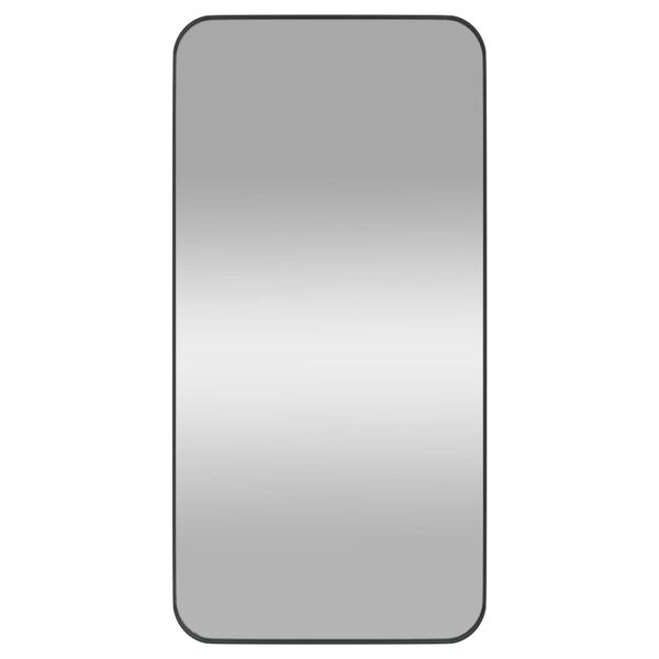 vidaXL Veggmontert speil svart 40x80 cm rektangul&aelig;r