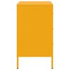 vidaXL Nattbord 2 stk sennepsgul 36x39x68 cm st&aring;l