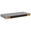 vidaXL Flytende vegghyller 4 stk gr&aring; 50x23x3,8 cm MDF