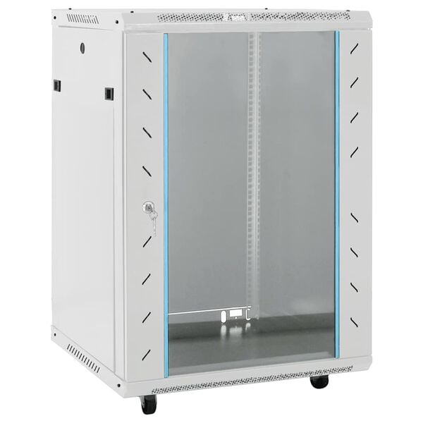 vidaXL Nettverksskap 15U svingbare f&oslash;tter 19" IP20 60x45x86 cm