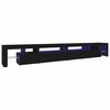 vidaXL TV-benk med LED-lys svart 290x36,5x40 cm