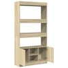 vidaXL Highboard sonoma eik 92x33x180 cm konstruert tre
