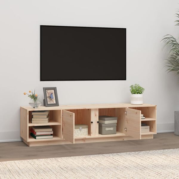 vidaXL TV-benk 156x40x40 cm heltre furu
