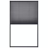 vidaXL Plissert insektskjerm for vindu aluminium antrasitt 120x160 cm