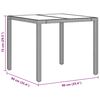 vidaXL Hage Spisegruppe 3 pcs Brun Poly rattan
