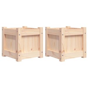 vidaXL Plantekasser 2 stk heltre furu