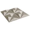 vidaXL Veggpaneler 12 stk beton 50x50 cm XPS 3 m&sup2; origami