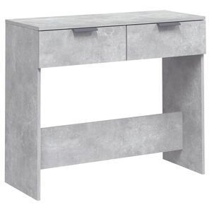 vidaXL Konsollbord betonggr&aring; 90x36x75 cm konstruert tre
